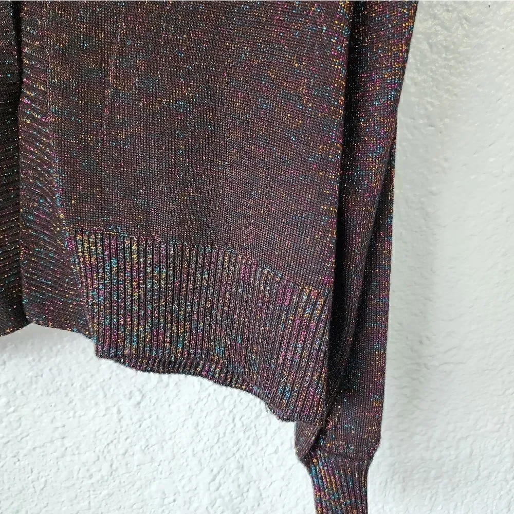 Joseph A multicolored metallic parade luxecore button front cardigan